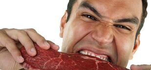 Вживання чоловіком м'яса для підвищення потенції