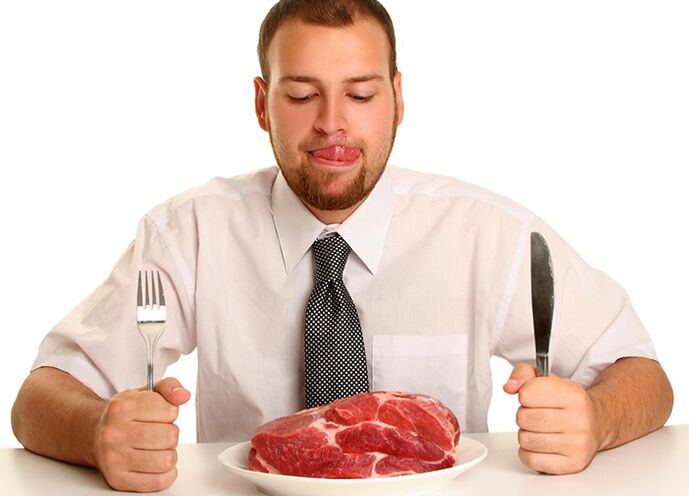 Червоне м'ясо в раціоні чоловіка